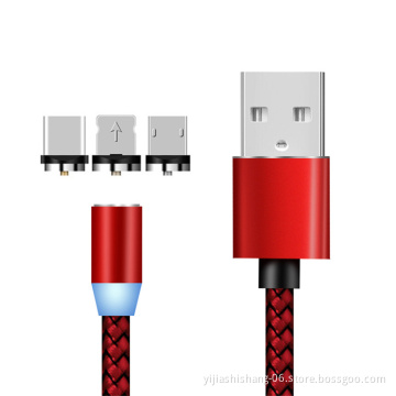 Wholesale Universal 3 in 1 Multi Mobile Magnetic Charger USB Charging Cable
